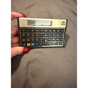 Vintage HP 12C Financial Calculator 1986 Made in Brazil + Case, Works Great‎